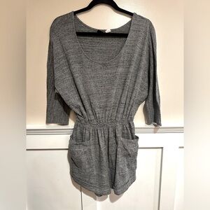Gray Romper with Pockets